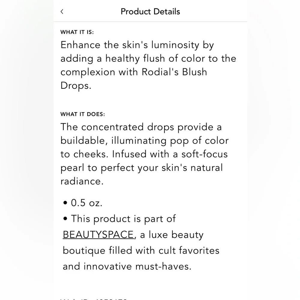 Rodial Liquid Blush Drops in frosted Pink